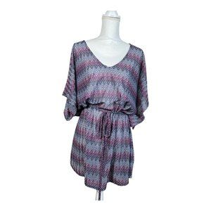 Ruby Ribbon Mesh Coverup Top‎